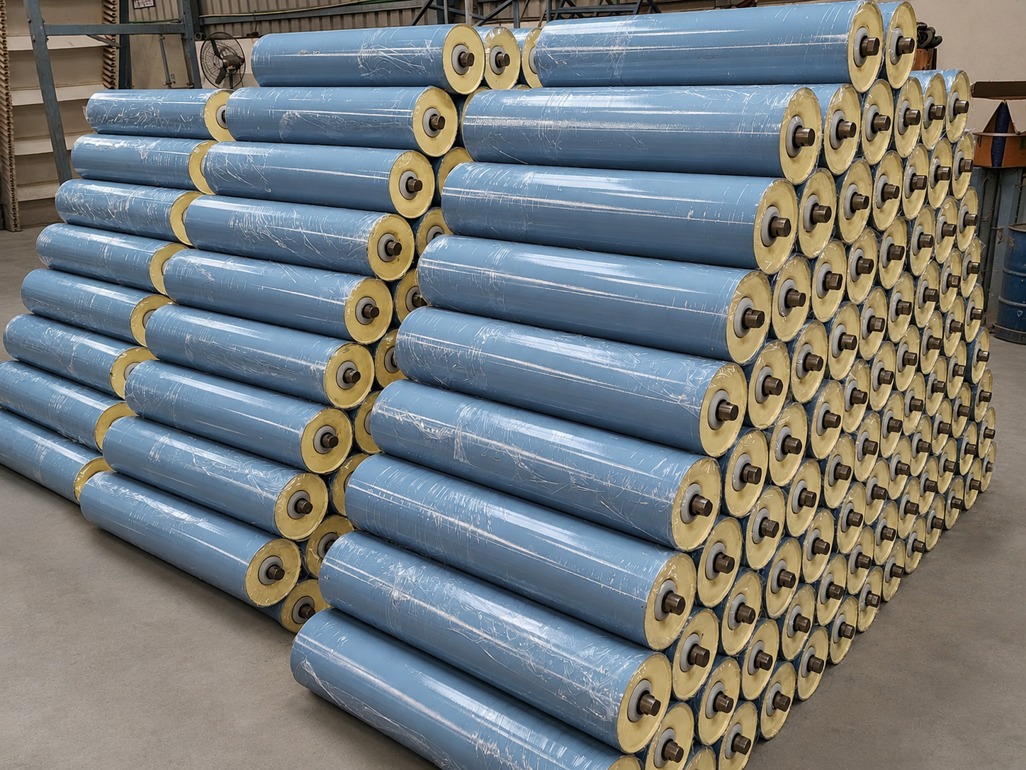 CARRYING ROLLERS OF THERMAL PLANTS